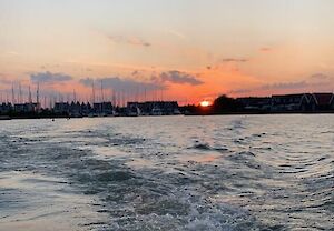 Uitzicht tijdens een rondvaart naar Volendam