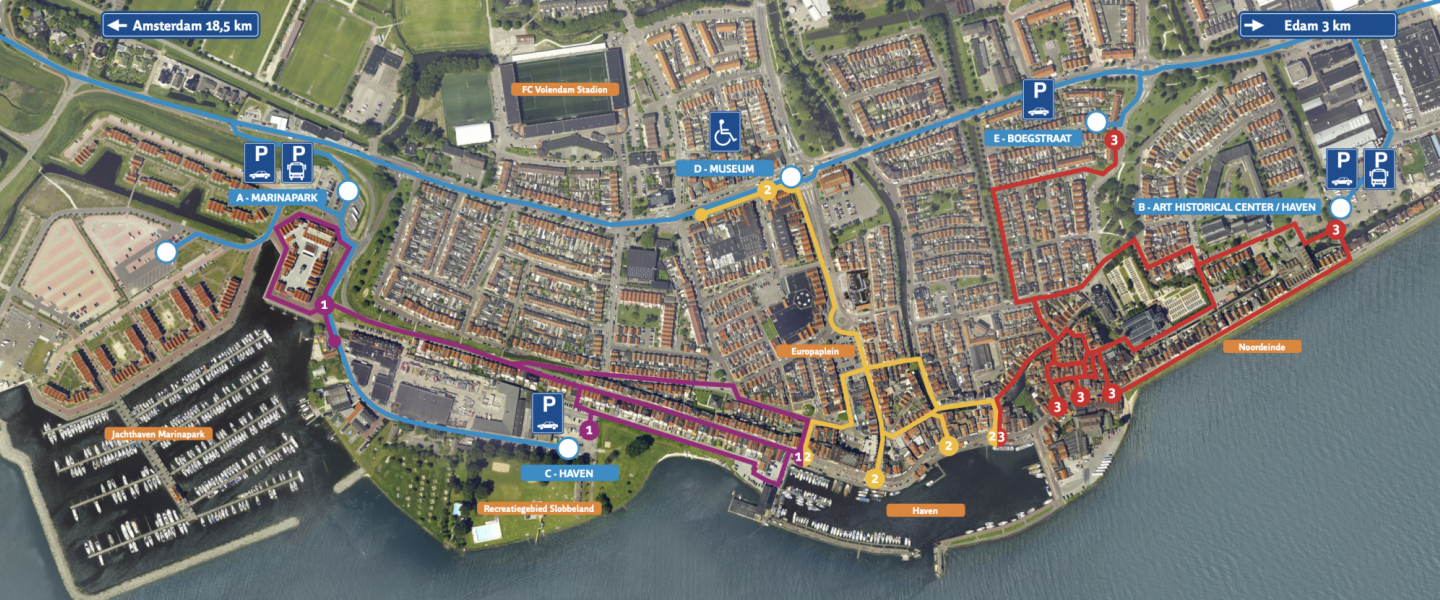 Plattegrond van Volendam